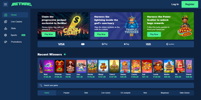 Aperçu du site Betmac
