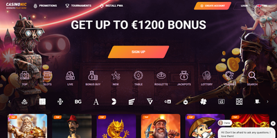 Casinonic websted forhåndsvisning