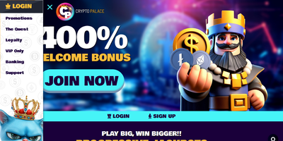Crypto Palace sitevoorbeeld