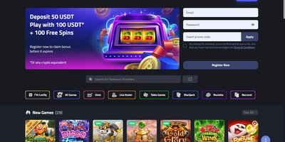 Seitenvorschau von mBitCasino