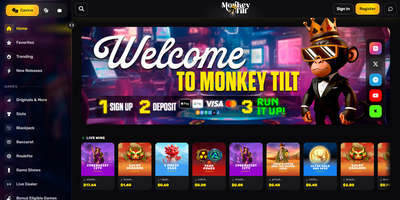 MonkeyTilt साइट प्रीव्यू