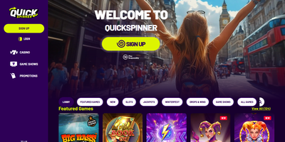 Vista previa del sitio de Quickspinner