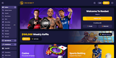 Roobet site preview