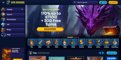 Spin Dragons predogled spletnega mesta
