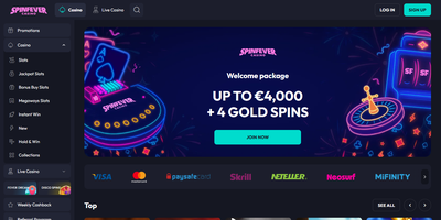 Spin Fever sitevoorbeeld