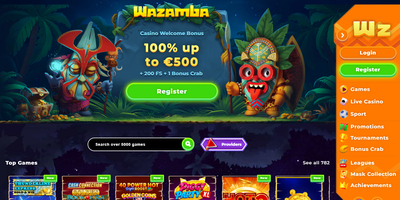 Aperçu du site Wazamba